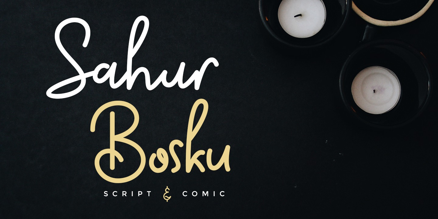 Sahur Bosku Comic Font preview